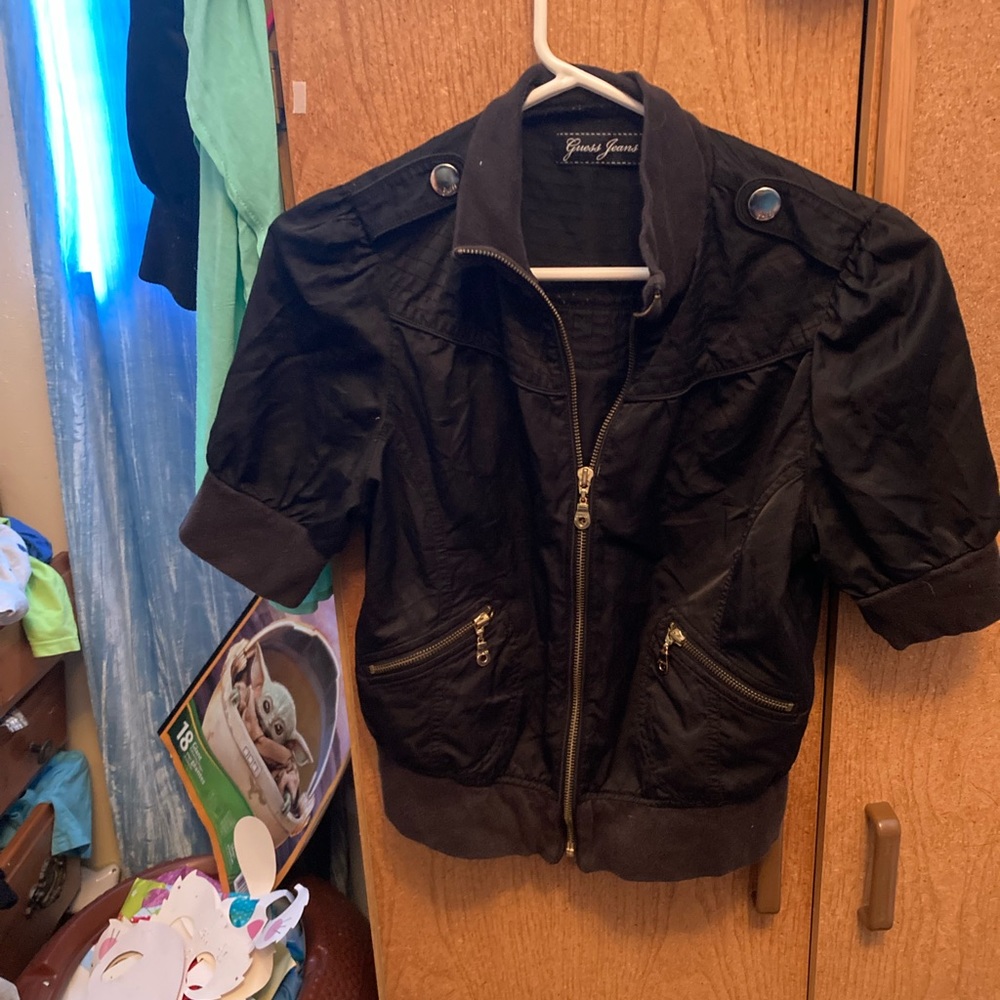 Guess Short Sleeve Cover Up Jacket